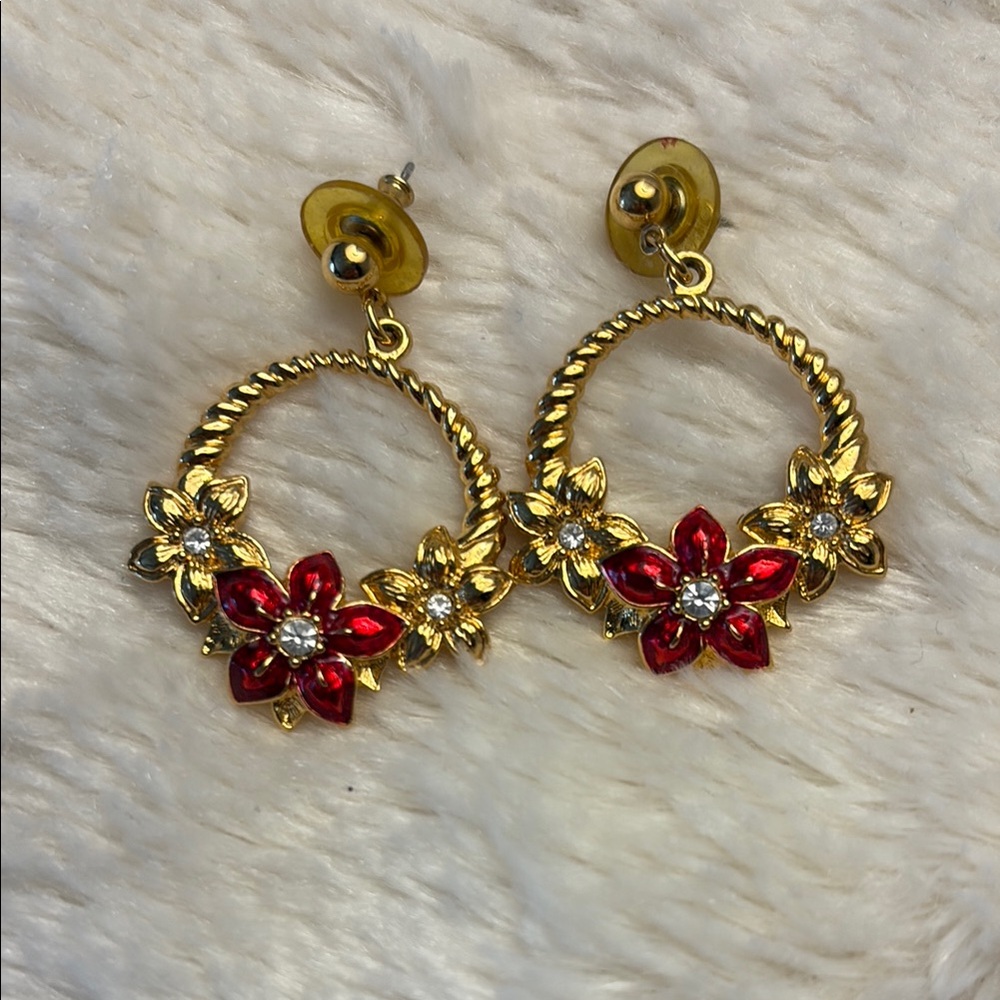 VINTAGE CHRISTMAS EARRINGS - Picture 2 of 6